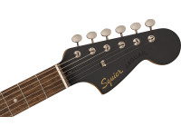 Fender  Squier FSR Classic Vibe 60s Jaguar Laurel Fingerboard Mint Pickguard Matching Headstock Charcoal Frost Metallic